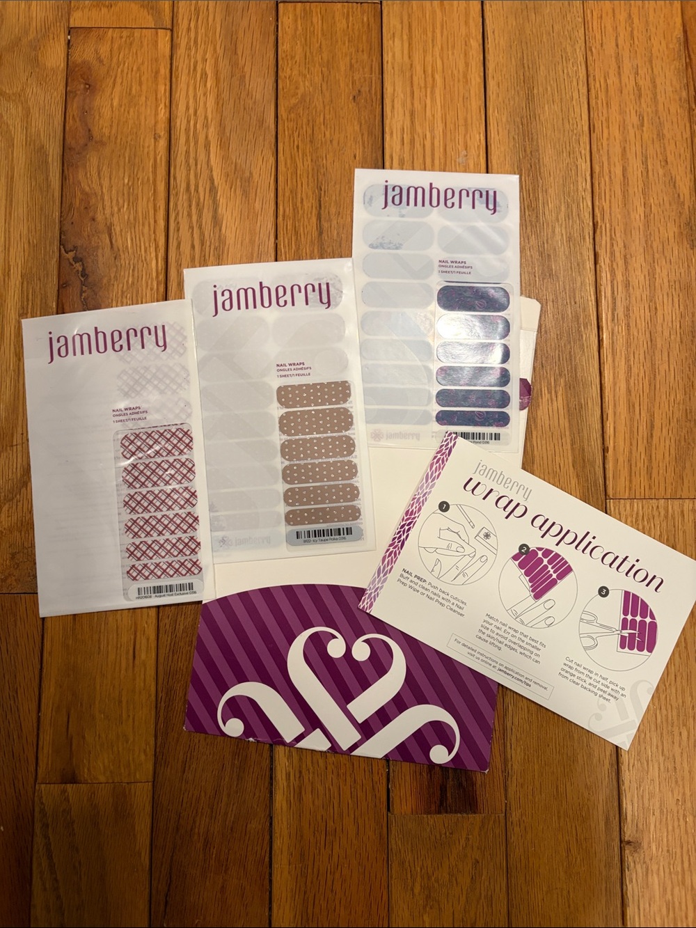 Jamberry Nail Wraps x3